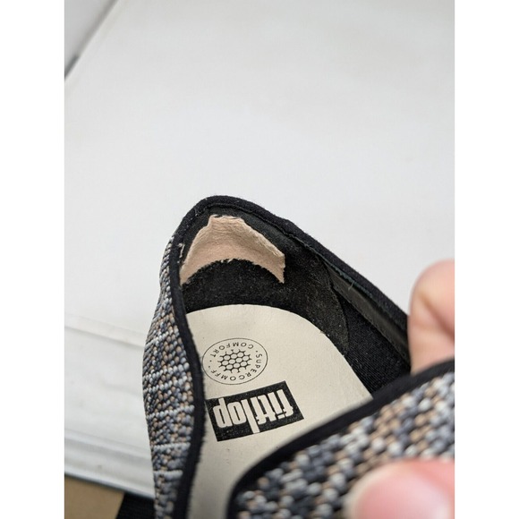 Fitflop Shoes Women's Size 11 Superskate Twill Knit Slip On‎ Athletic Loafers - Picture 10 of 10